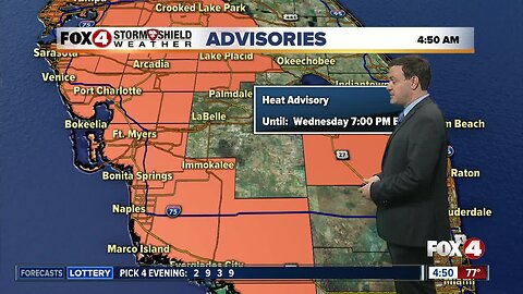 Forecast: Another hot day with highs in the 90's with afternoon storms expected