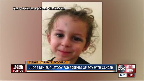 Noah McAdams' parents denied custody of their son after initially refusing to get him chemotherapy