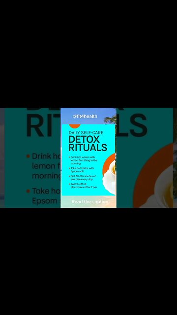 Daily Self-Care Detox Rituals | Self Care Rituals for the Everyday | Detox Self Care #shorts