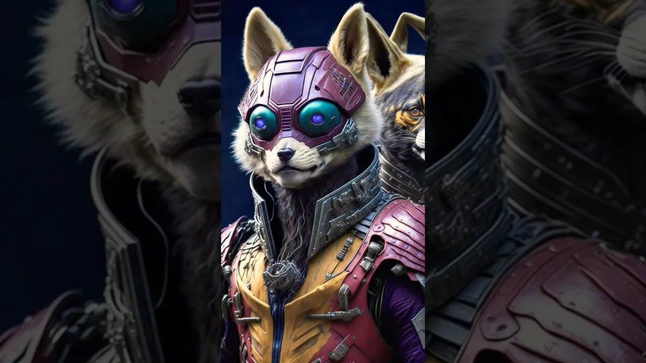 Cyberpunk Superhero Animals #shorts