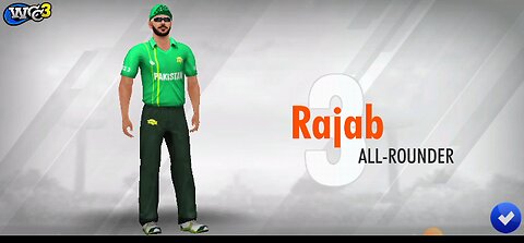 Rajab Bhai's Career Mode in wcc3 game play