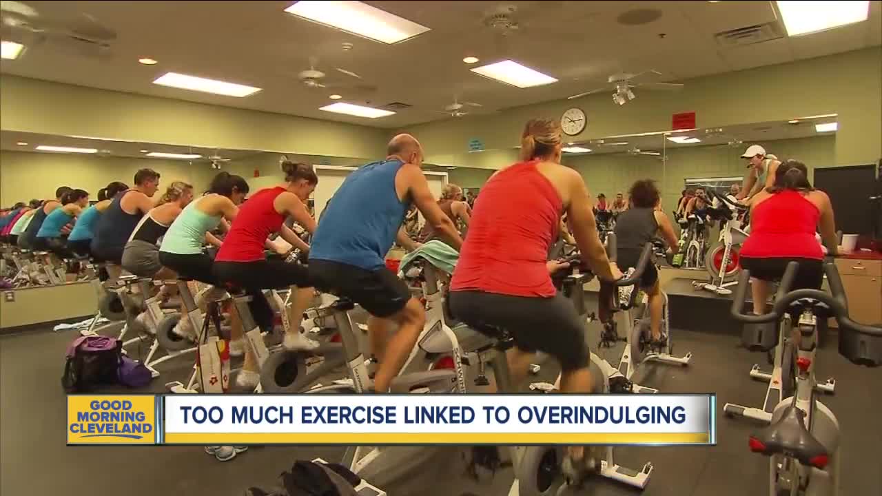 Overindulgence could be a side effect of too much exercise