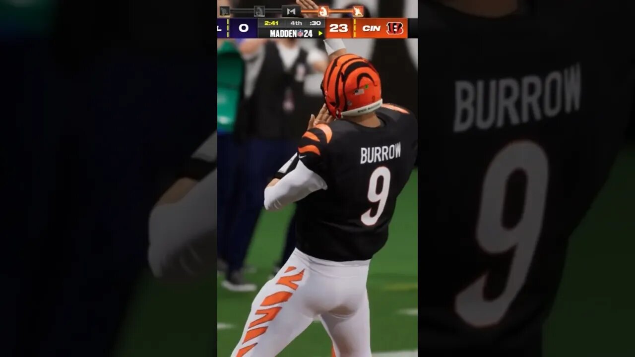 Joe Burrow gets ZESTY in Madden 24!! Sus touchdown dance!!