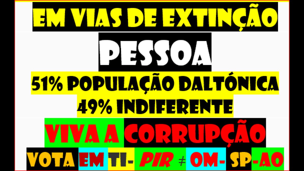 amanhã É SEMPRE TARDE ACABA A CORRUPÇÃO VENENO DA VIDA politics-political