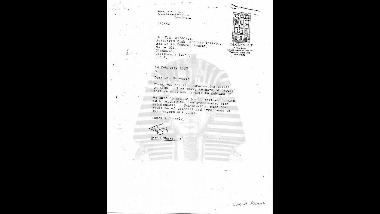 STRECKER MEMORANDUM: BIO ATTACK ALERT (1988)