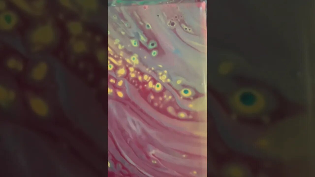 Used all my old Artist loft ready pour paints and this is what I got!! #fluidart