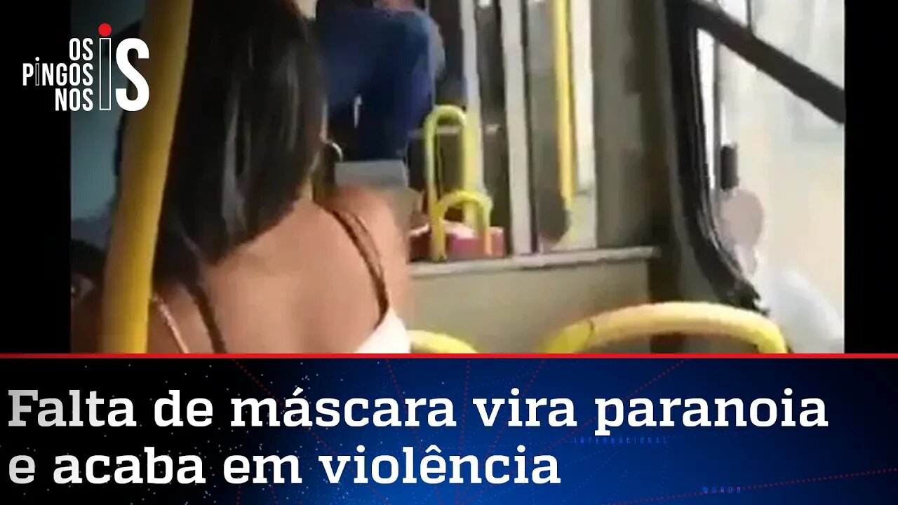 Mulher sem máscara é expulsa de ônibus em Salvador