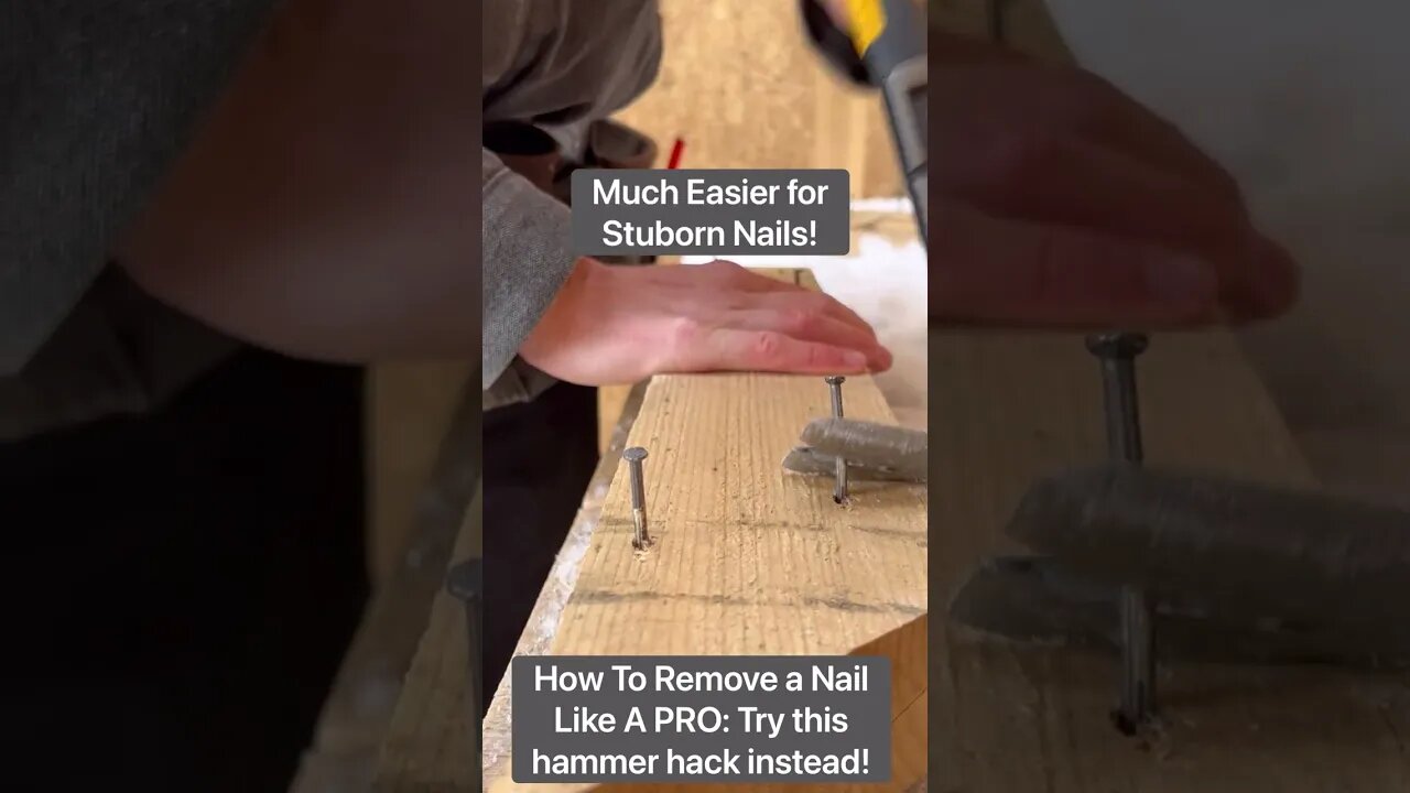 How To Remove A Nail Like A PRO: Try this hammer hack! #shorts