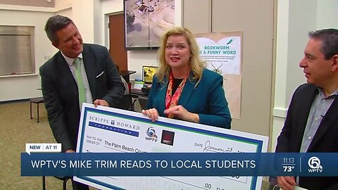 WPTV, E.W. Scripps donate books and $10,000 grant