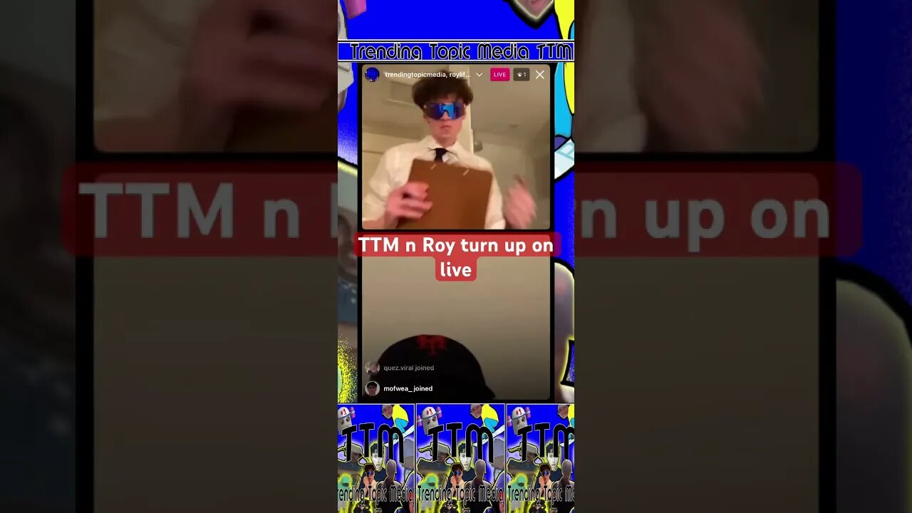 TTM n Roy turn up on live #blpkosher #royliftz #ttm #hiphop