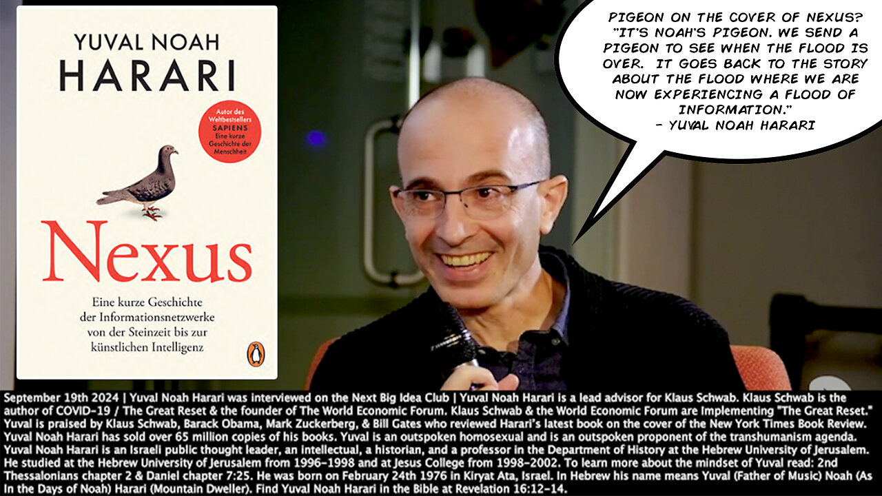 Yuval Noah Harari | Why Has Yuval Noah Harari Sold 65 Million Copies of His Books? What Does Yuval Noah Harari Mean In Hebrew? Yuval (Father of Music) Noah (As In the Days of Noah) Harari (Mountain Dweller) What Is NEXUS?