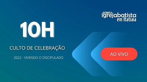 CULTO DE CELEBRAÇÃO | MANHÃ | 08 JANEIRO DE 2023 | 10h