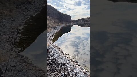 Clouds reflecting off the lake!🌤️ #shorts