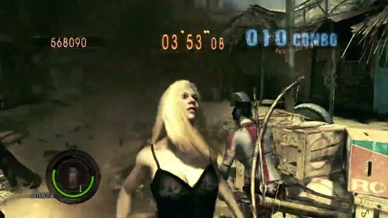 Resident Evil 5 Mercenaries | Civilian Checkpoint | Goddess of War Sheva #2