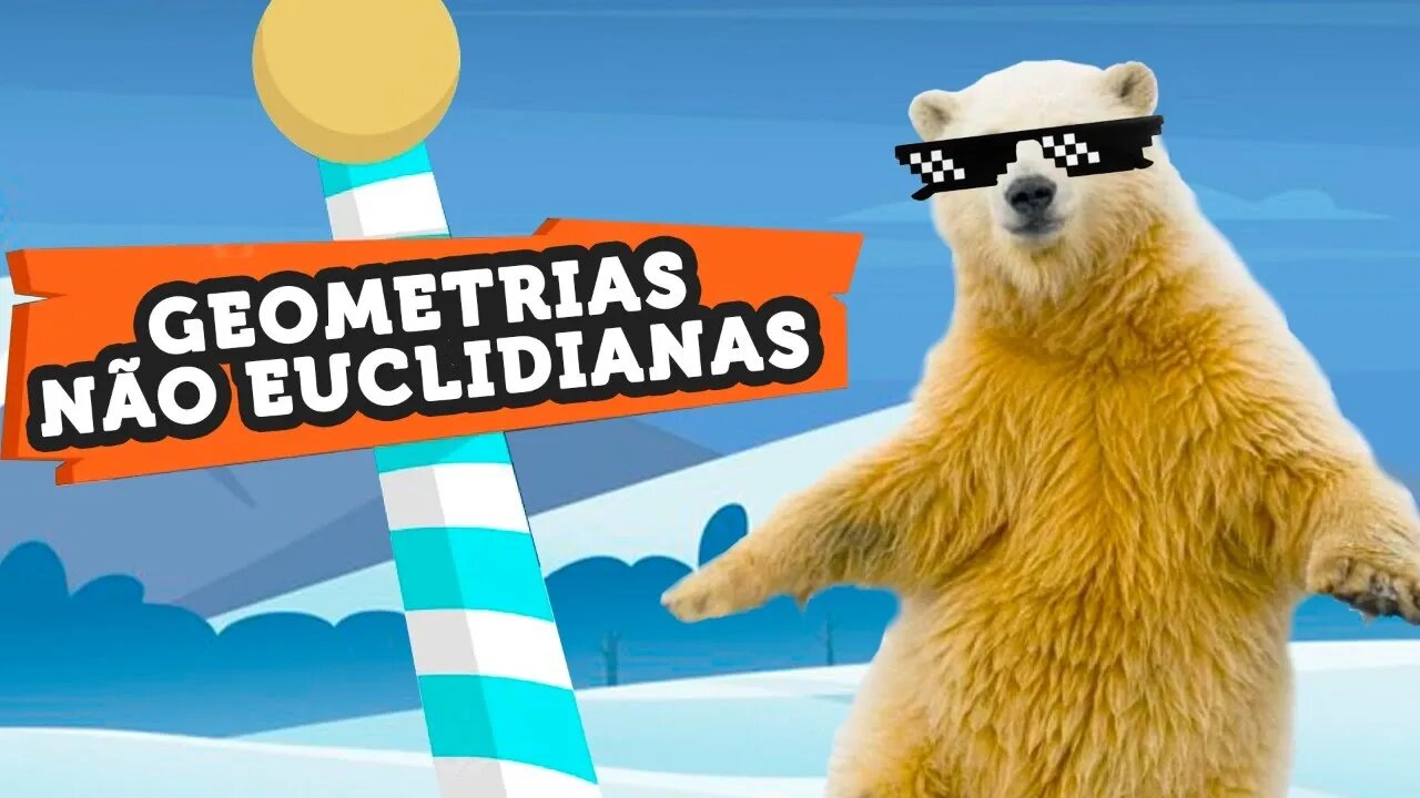 O problema do Urso: Geometrias Não Euclidianas #shorts