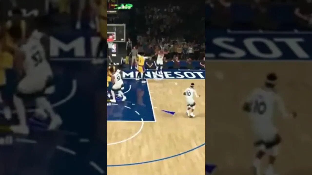 When life imitates #nba2k23 🤯🔥 #nba #shorts #shortsfunny #basketball #lakers #AD #shortsclip #life 🔥