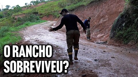 O CICLONE passou no terreno... Como tudo ficou? - Rancho SV