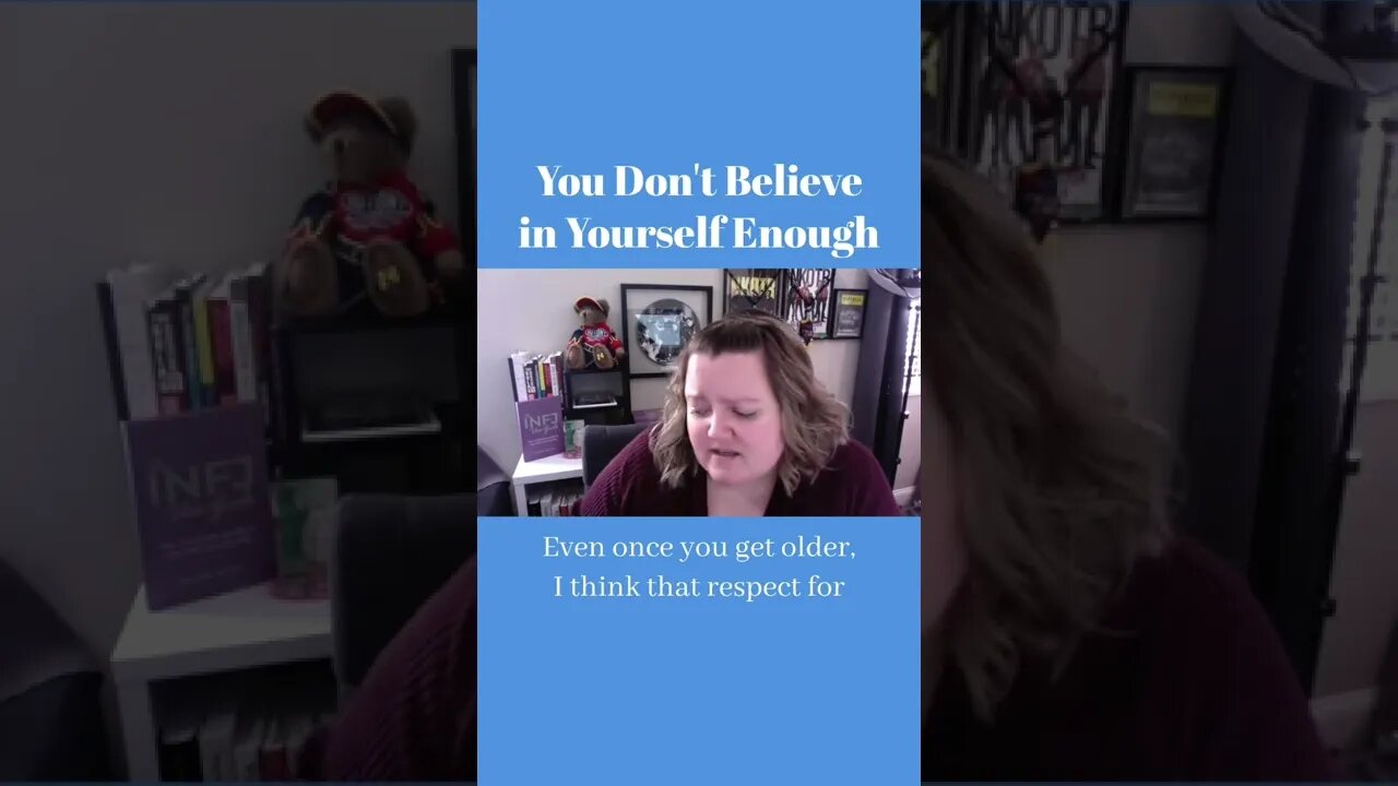 You need to believe in yourself more | MBTI infj Personality Type