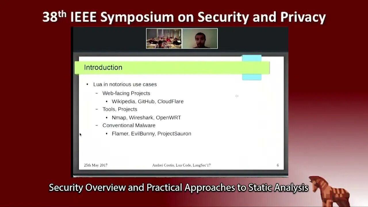 Lua code security overview and practical approaches to static analysis