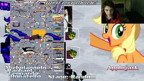 Teenage Mutant Ninja Turtles Characters (Leonardo And Raphael) VS Applejack In A Battle In MUGEN