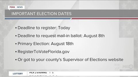Last day to register to vote for primary
