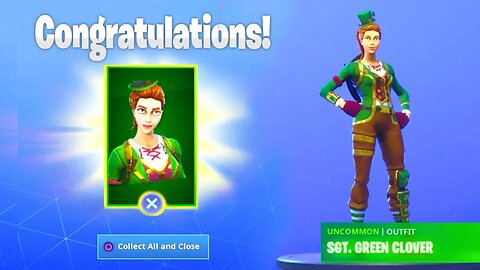 The New SGT GREEN CLOVER SKIN in Fortnite..
