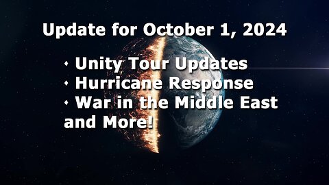 Oct. 1 Updates and News!