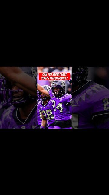 Will TCU be able to follow up last year’s performance w/ another big season? 🐸🏈 #collegefootball