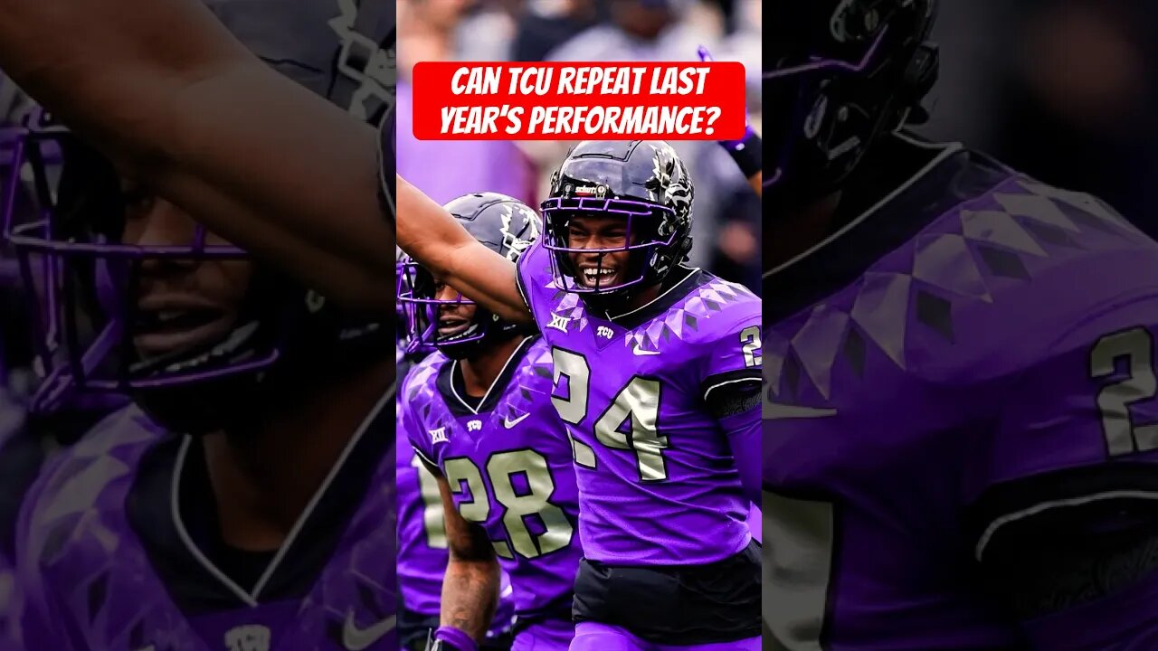 Will TCU be able to follow up last year’s performance w/ another big season? 🐸🏈 #collegefootball