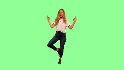 Free Stock Footage 4k Videos NCV NoCopyrightVideos Green Screen Girl Dance, Girls