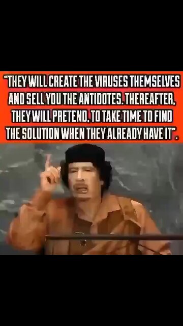 GADDAFFI KNEW 🎚️🙏