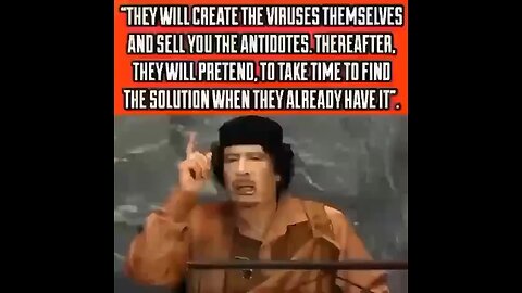 GADDAFFI KNEW 🎚️🙏