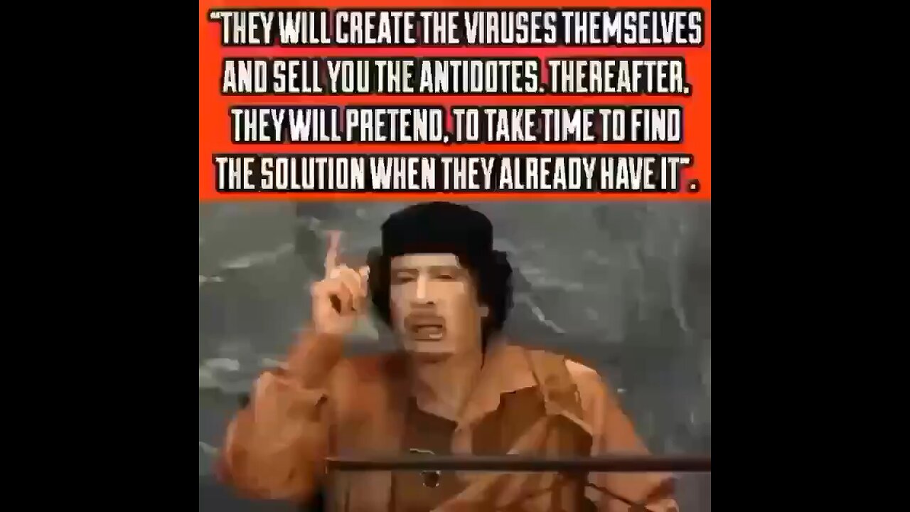 GADDAFFI KNEW 🎚️🙏