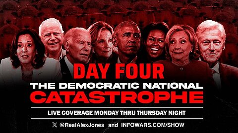 Exclusive DNC Coverage Featuring Alex Jones! Kamala Will Accept