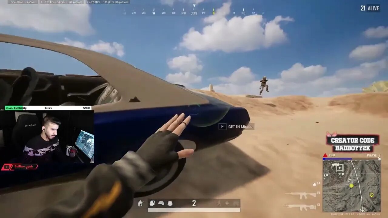 badboyy2k vs Pubg players skills and funny moments EP2