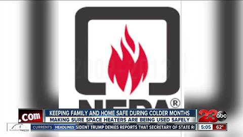 Fire department warns about the safety surrounding space heaters