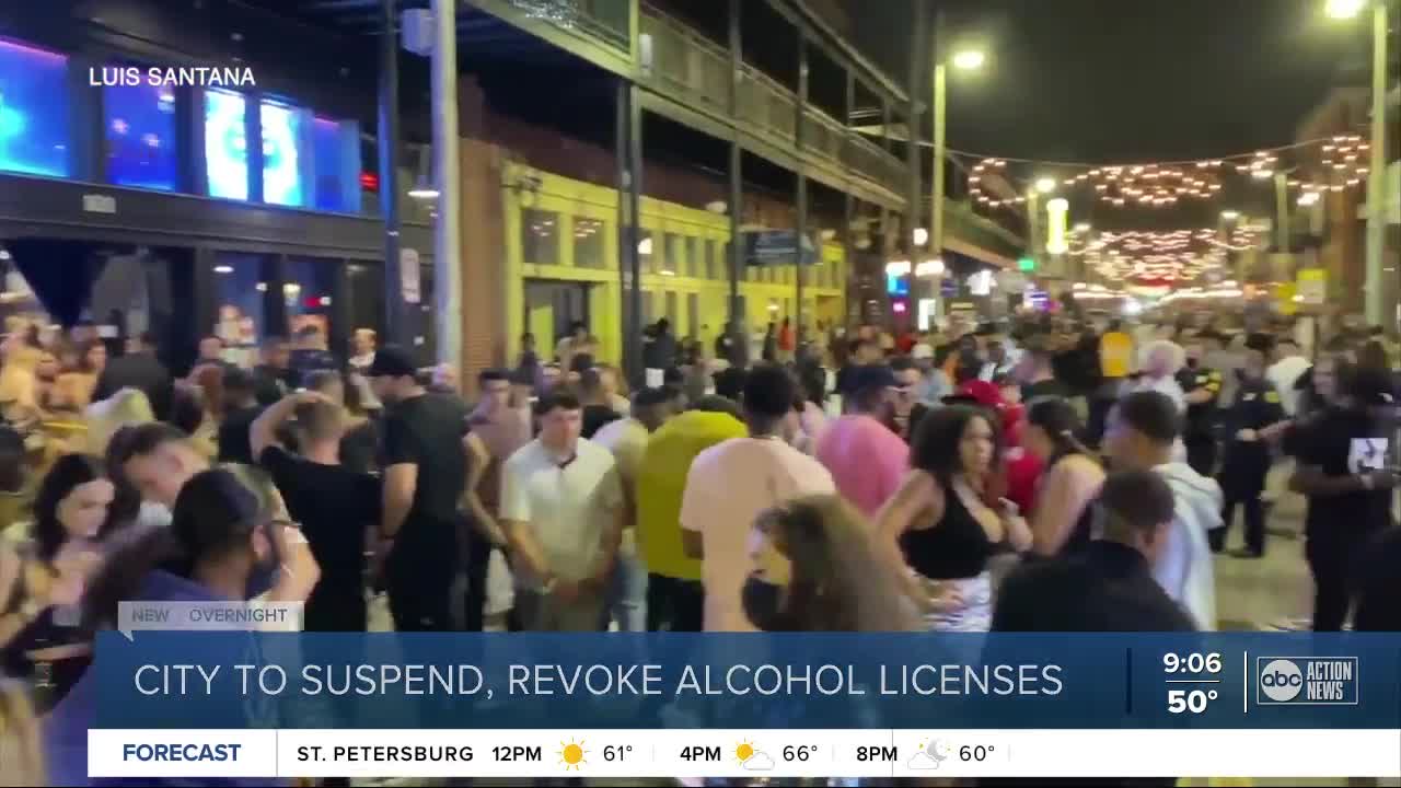 Tampa threatens suspension of alcohol permits for noncompliant busineses