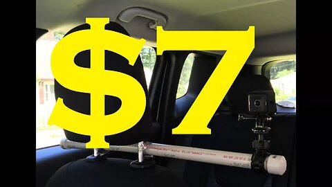 HOW TO BUILD a $7 DIY GoPro Headrest action In Car camera mount