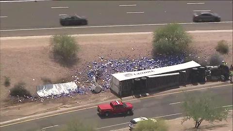 Bud Light truck involved in Tempe crash