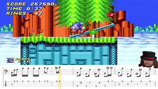 Sonic 2 hilltop zone bass TAB