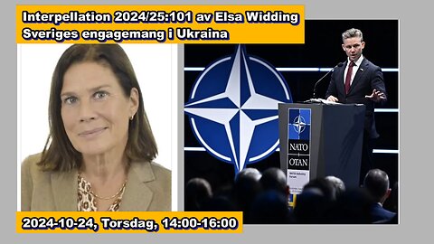 Debatten Widding Försvarsministern Jonson: 'Sveriges engagemang i Ukraina'