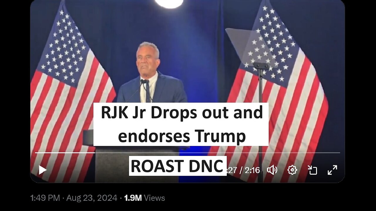 RFK Jr drops out and endorses Trump, calls out DNC for censorship and more