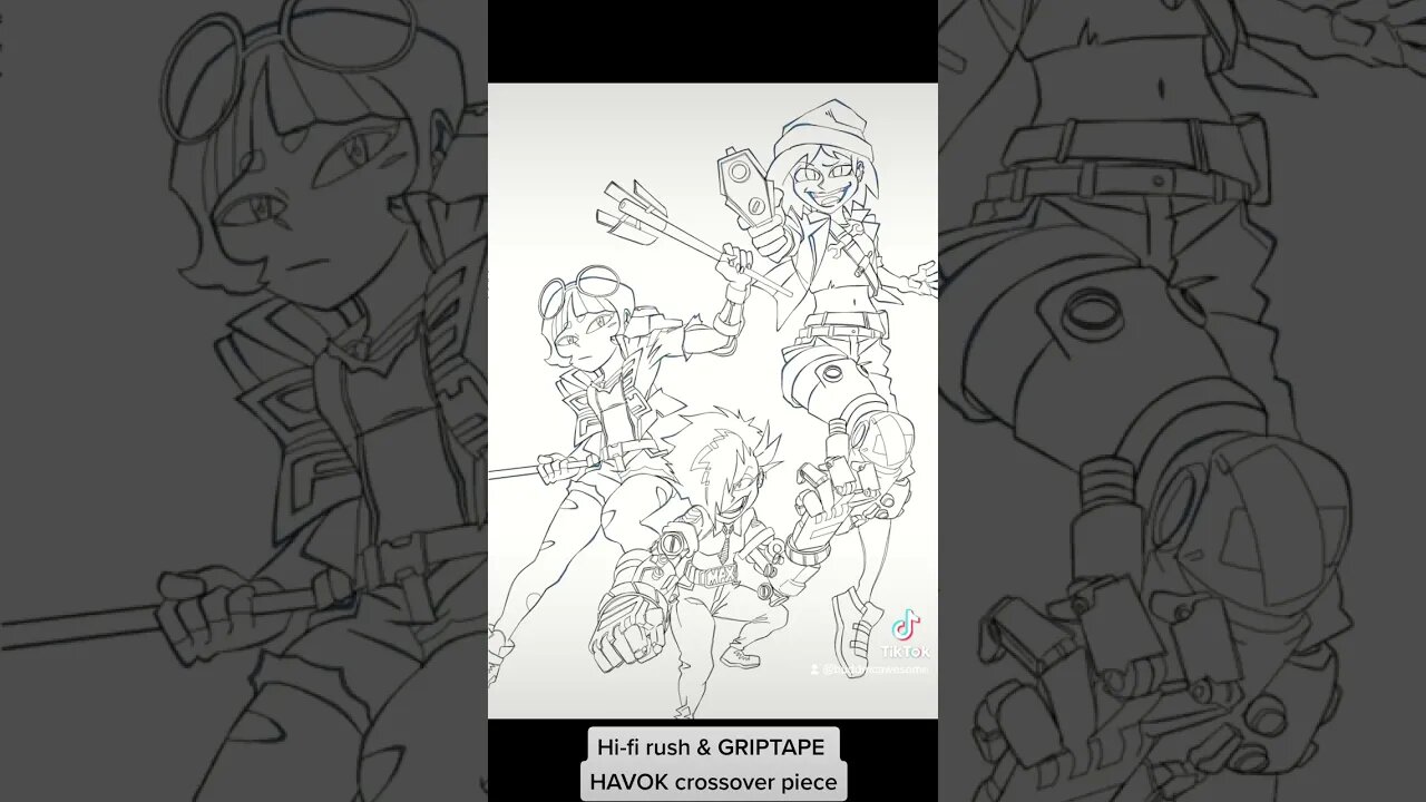 #shorts Ha-Vok Rush! #hifirush #griptapehavok #crossover #mecha #robotic #cyborg #girls #android