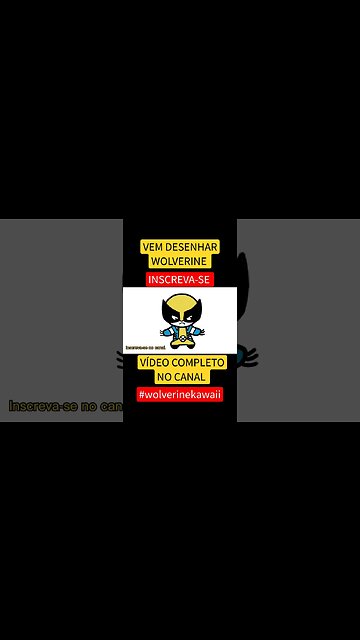 COMO DESENHAR WOLVERINE KAWAII FÁCIL #desenho #shorts #desenhofacil #desenholivre #desenhofofo