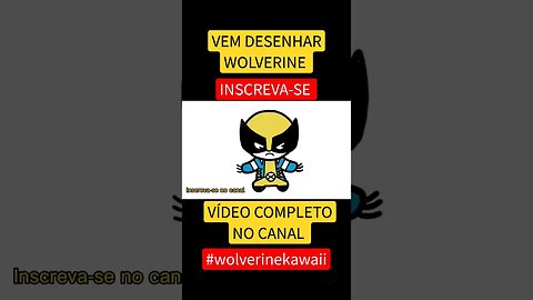 COMO DESENHAR WOLVERINE KAWAII FÁCIL #desenho #shorts #desenhofacil #desenholivre #desenhofofo