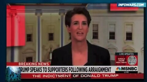 When MSNBC didn’t air Trump’s speech, following his arraignment…
