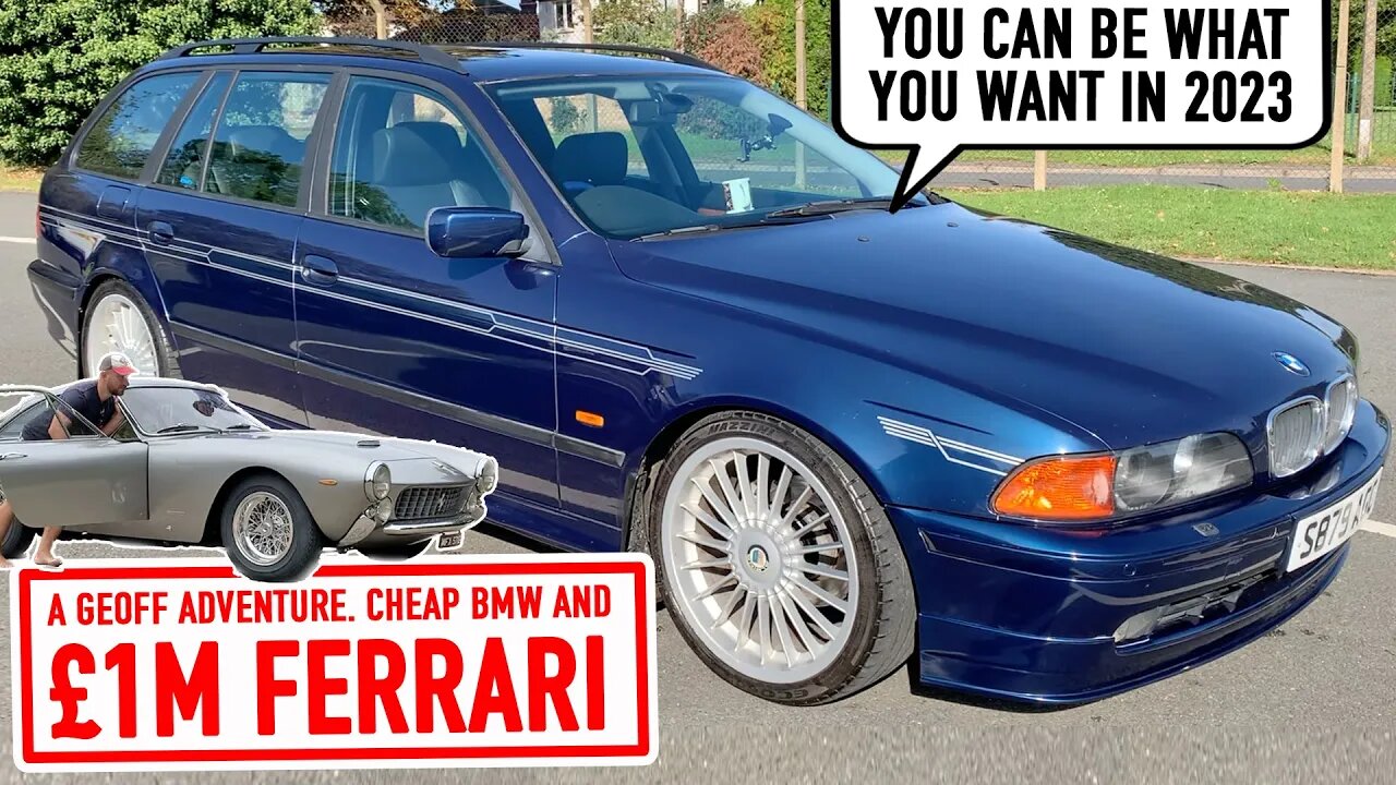 It identifies as Alpina. My new BMW 528i, plus a £1.5million Ferrari.