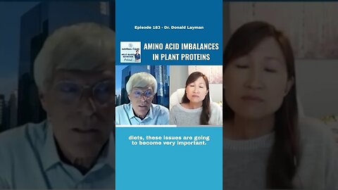 When we consider amino acids, plant based proteins are lacking in essential nutrients.
