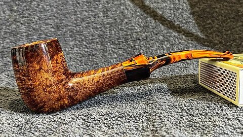 LCS Briars pipe 734 flame billiard - available