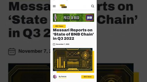 MESSARI GOOD NEWS FOR BNB CHAIN BNB NEWS BNB COIN #bnb #bnbcommunity #bnbnews #altcoin #binancecoin